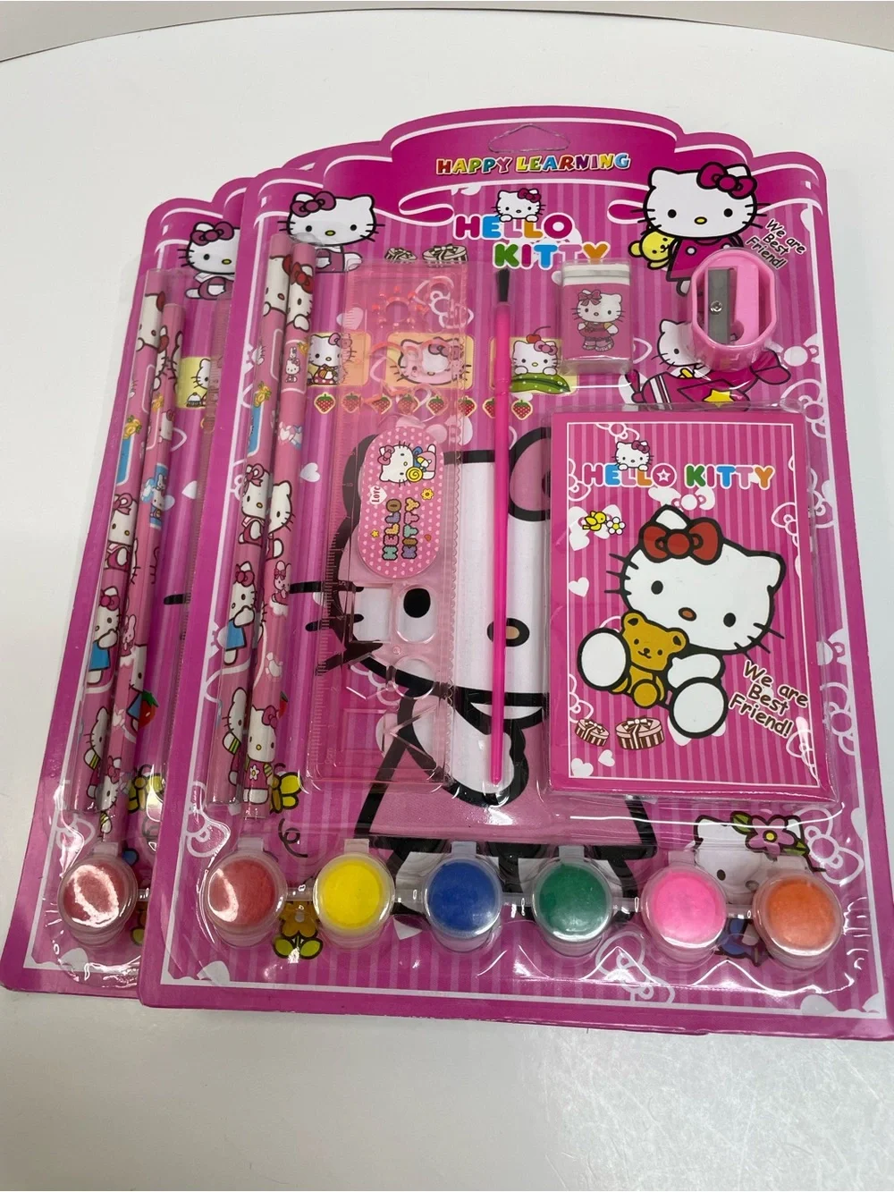 Hello Kitty Hand Cream. Crème Shop Face Mask and Kids Sticker & Art Sets Bundle